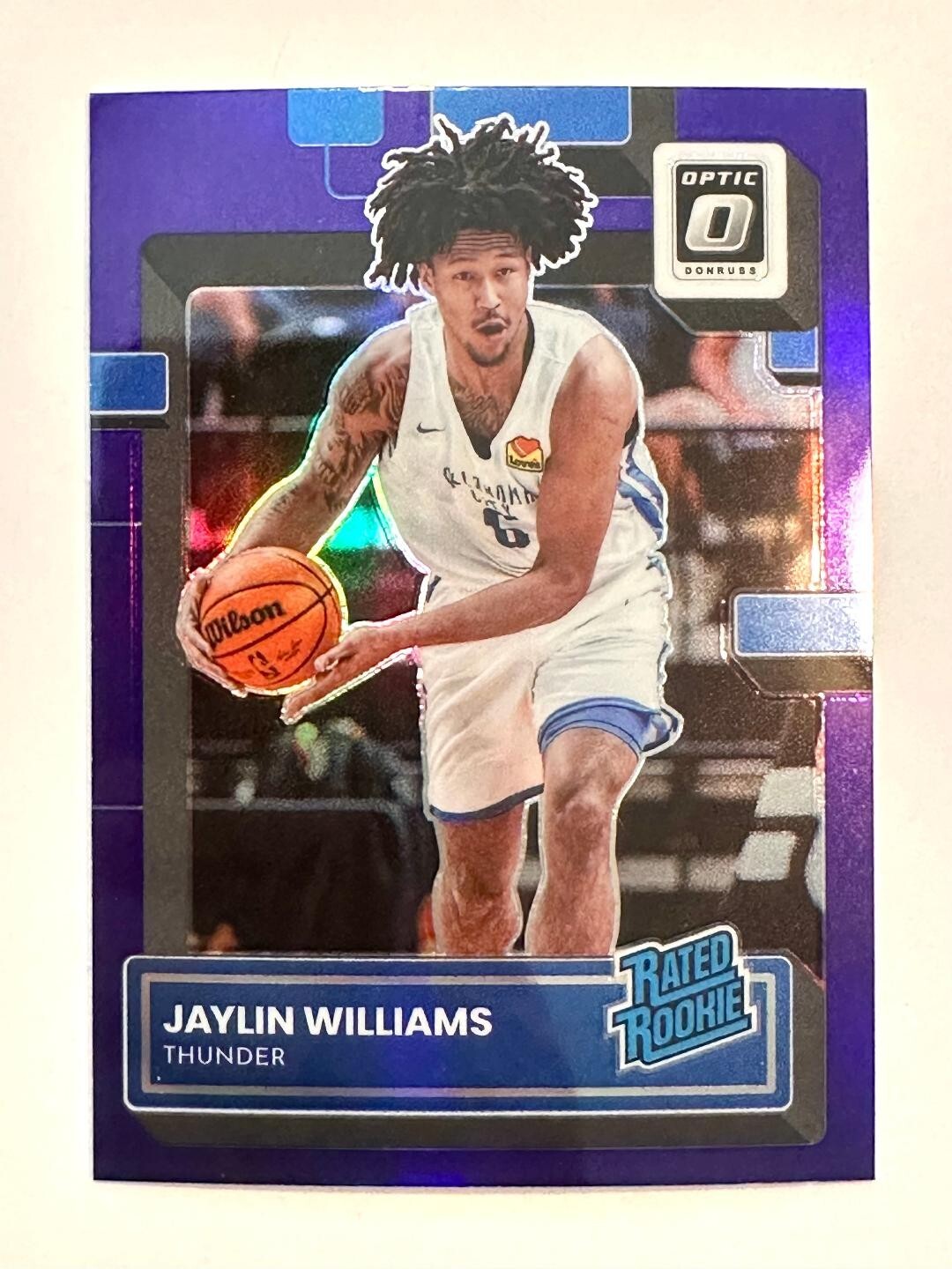 JAYLIN WILLIAMS 2022-23 OPTIC PURPLE HOLO RATED ROOKIE #246 SP NM or Better