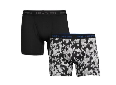 Pair of Thieves SUPERFIT 2-Pack Adult Mens Boxer Briefs, Size XL (38-40)