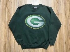Vintage GREEN BAY PACKERS Sweatshirt Medium Pro Player 90s Logo Pullover READ