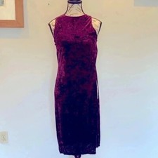 Forever 21 Women’s Small Crushed Velvet Kurta Tunic Sleeveless Dress Pink-Purple