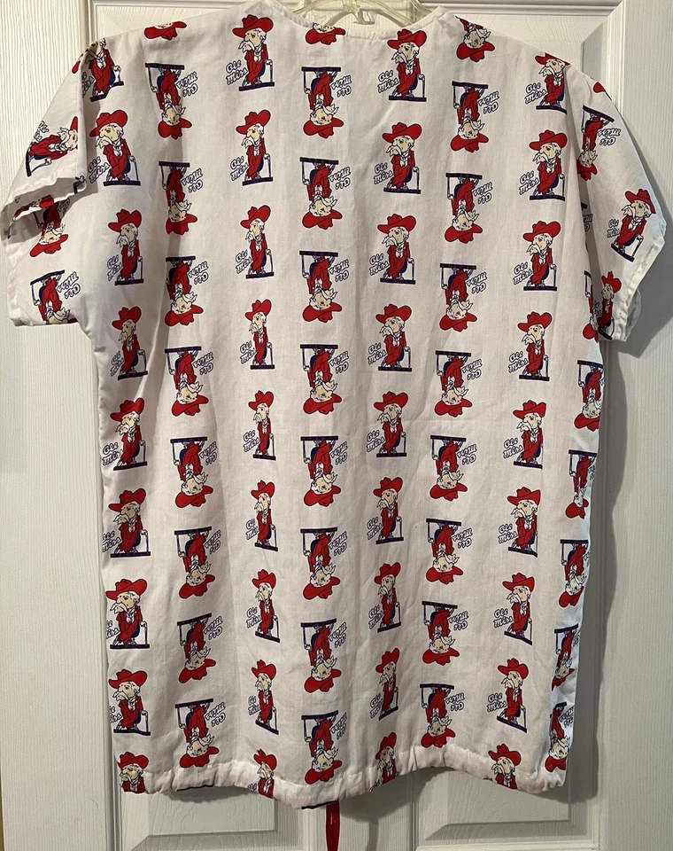 Ole Miss повстанцев скрабы Col Reb рубашка и брюки рубашка большой и брюки размер W28-34/30L - Изображение 4 из 4