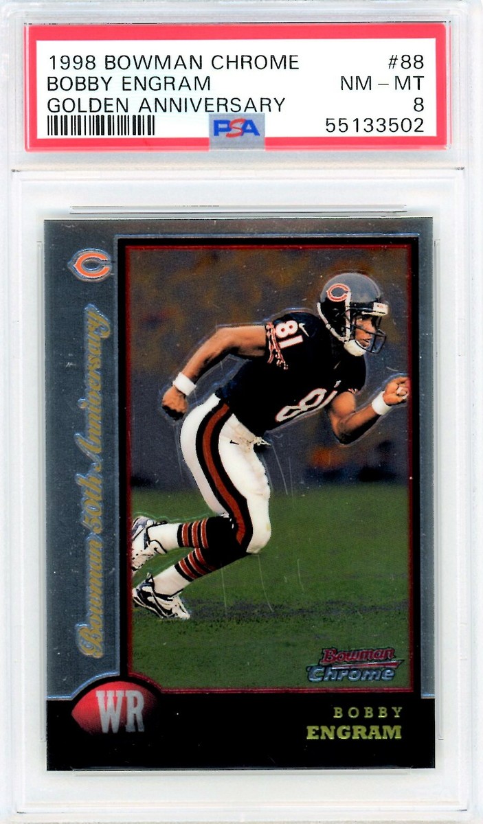 1998 Bowman Chrome BOBBY ENGRAM Bears GOLDEN ANNIVERSARY 18/50 88