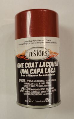 Testors Mythical Maroon Laquer Model Spray (Aerosol) Primer/Paint/Sealer