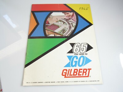 Orig. 1965 GILBERT The Year To Go Toy Catalog X165-12