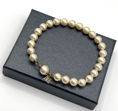 Wunderschönes modernes Perlen Armband Majorica /925 Silber