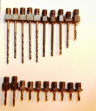 20 - 40 Drill Bits, .0980 Drill Bits 1/4-28 Threaded Drill Bits Aircraft Tools