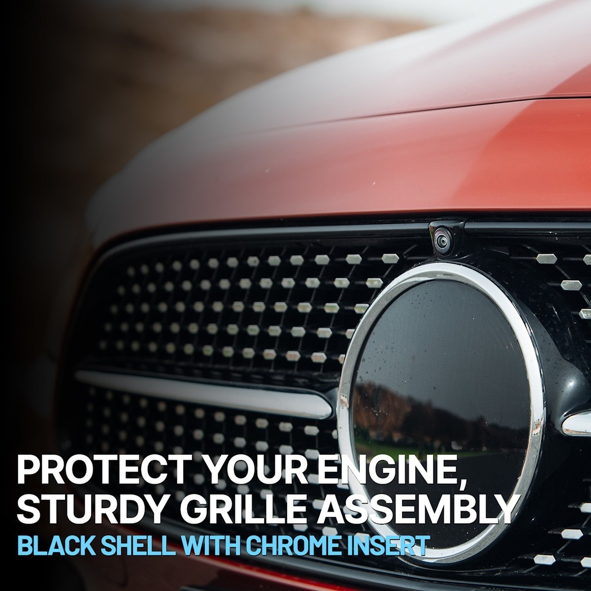 Grille Assembly For Dodge Dakota 1991-1996 – Black Plastic Shell & Insert, Part #CH1200194 / 5BB76KX8, Aftermarket Replacement