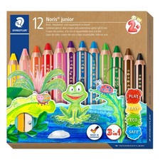 STAEDTLER Noris junior 3-in-1 colouring pencil pack of 12 assorted colours  sha