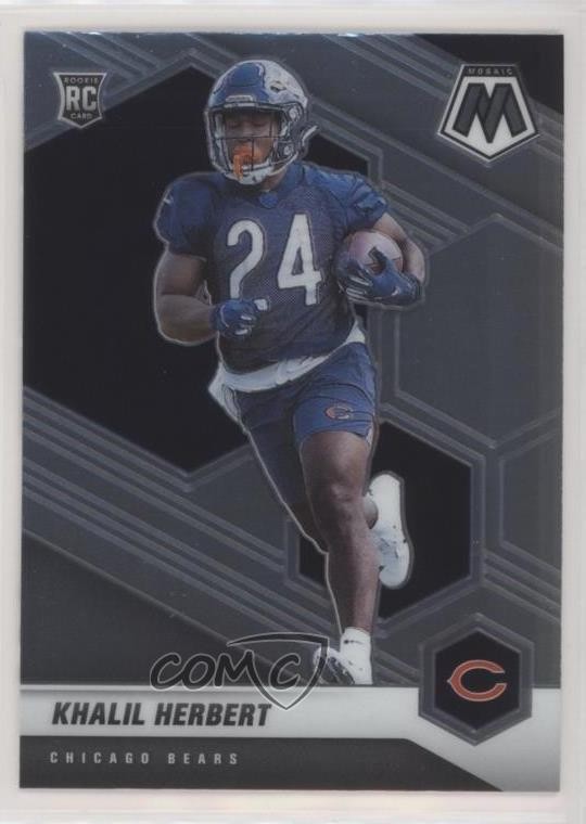 2021 Panini Mosaic Rookies Khalil Herbert #380 Rookie RC 0f72