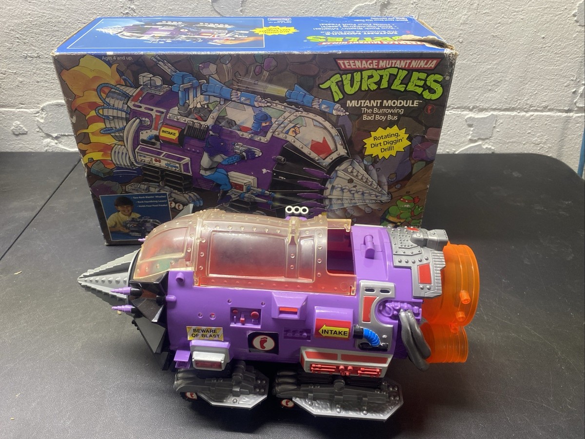 TMNT Mutant Module The Burrowing Bad Boy Bus Vehicle 1990