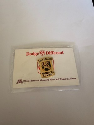 U of M University of Minnesota Lapel Hat Pin Dodge Mariucci Classic  Hockey