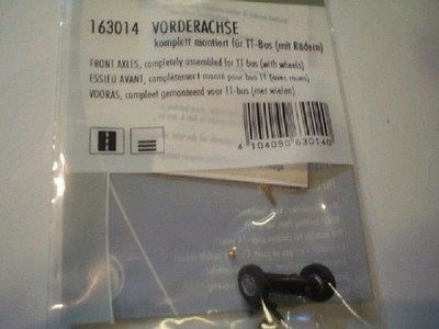 FALLER 163014 Front Axle, Fully Assembled for TT Bus (with Wheels) Model Kit, Va