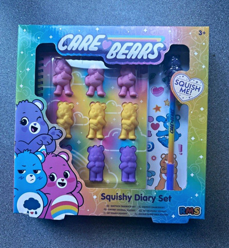 Care Bears Squishy Diary Set with Stickers, Pen & Topper MPN REF No. 65-7414