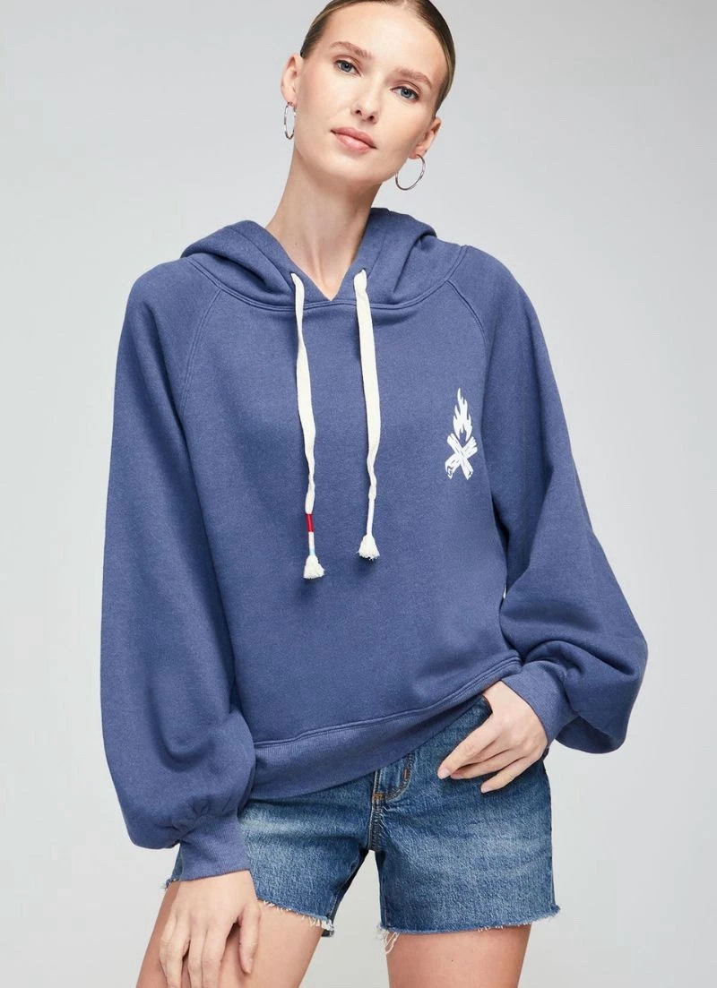 Wildfox Boozy Bonfire Sumo Hoodie Women's Sz S Beach Surf Preppy Lounge Cozy