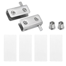 Pair 40x10x20mm Adjustable Door Hinges Clamp 5-8MM THICKNESS Pivot Hinge Clip