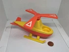 Vintage Fisher Price little people yellow/red helicopter
