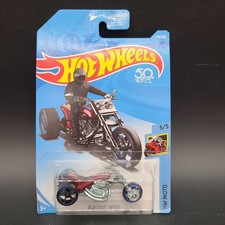 2018 Hot Wheels #179/365 HW Moto 5/5 BLASTOUS MOTO Maroon w/Black OH5 Spoke Whls