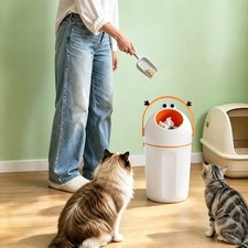 Cubo de pañales con bloqueo de olores con tapa hermética, cubo de basura de pañales para bebé para sala de estar