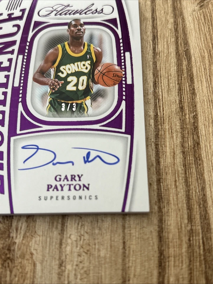 Amatista Panini Flawless Gary Payton Excellence Signatures 2023-24/3 #ES-GPS Foto 4 de 4