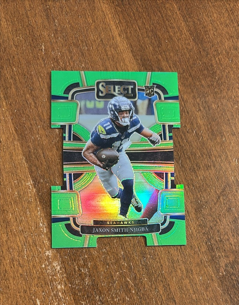 Jaxon Smith Njigba 2023 Select Neon Green Prizm Rookie Buckeyes
