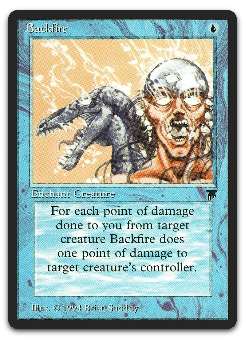 Backfire (LP) Legends LEG Magic MTG