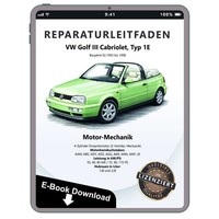 VW Golf 3 Cabrio 1E 93-98 Benzinmotor Mechanik 75-115PS Reparaturleitfaden Ebook