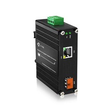 Mini Industrial Gigabit SFP Fiber Media Converter 10/100/1000Mbps IEEE802.3at