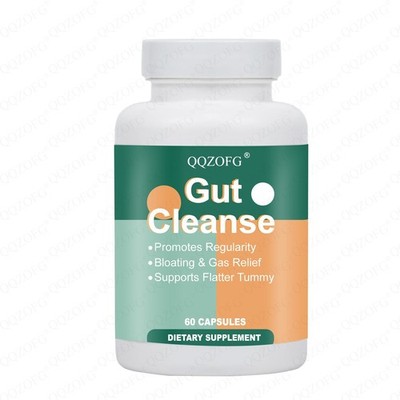 QQZOFG 60 Kapseln mit Senna Extrakt, Psyllium Husken und Aloe Vera &