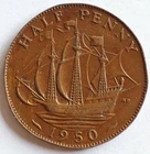 1950 George VI Half Penny — photo from another recent sale