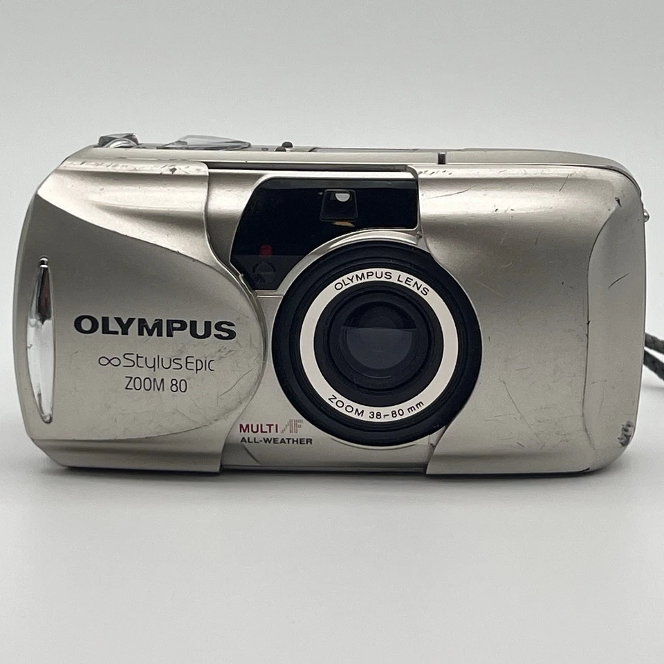 Olympus Stylus Epic Zoom 80 (Mju Zoom 80) 35mm Film Camera – Tested & Working w/ - Image 2 of 4