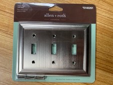 Allen Roth White Capitol Wall Plate Light Switch Cover