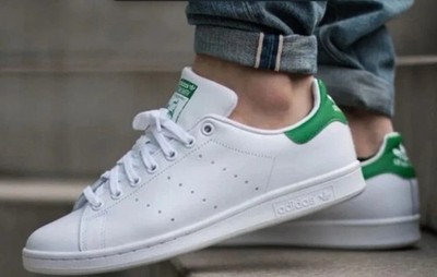 ADIDAS ORIGINALS STAN SMITH B24105 WHITEGREEN WOMENS LIFESTYLE S G2U Brand New