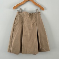 Classroom Uniforms Khaki Pleated School Skirt Size 10 Elastic Back Tan preppy