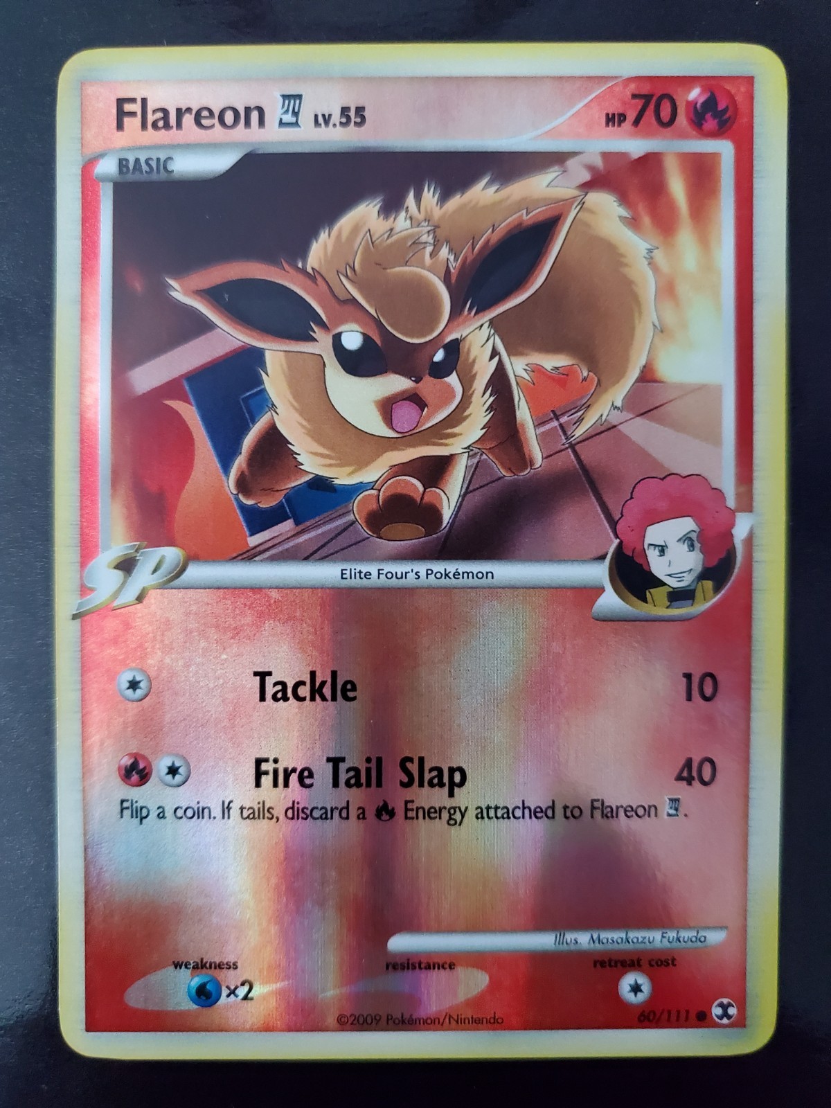 Flareon E4 60/111 SP Reverse Holo Pokemon TCG Card Platinum Rising Rivals NM