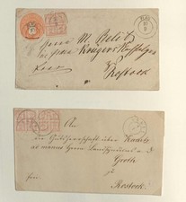 ## Stare Niemcy Meklemburgia-Schwerin, 2 lepsze PARAGONY, rzadkie OFEROWANE ##
