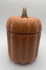 10 Strawberry Street Artisan Collection 5.5"Tall Pumpkin Canister Thanksgiving