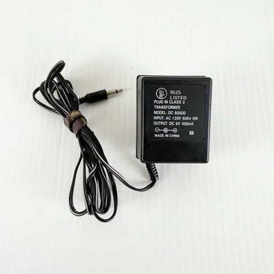 Plug In Class 2 Transformer Black DC 60500 6V DC 500mA