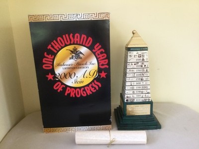 Anheuser-Busch One Thousand Years Of Progress 2000 A.D. Stein, CS415