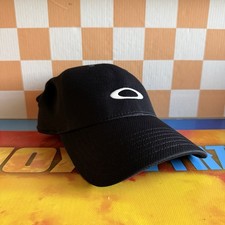 Oakley Hat Mesh Cap Strap Back Black Y2K Ellipse Logo