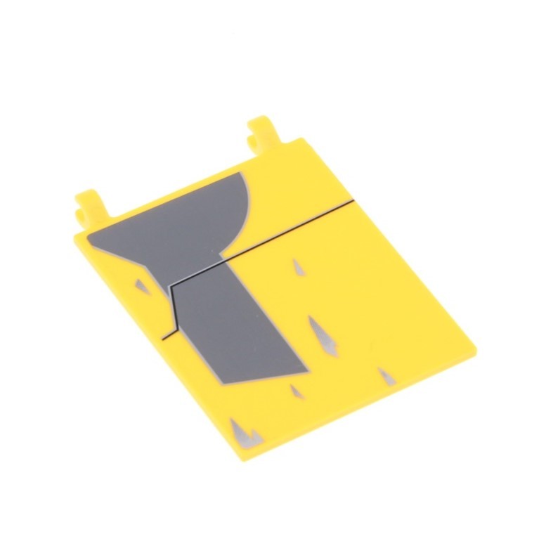 1x LEGO Flag 6x5 Yellow 2 Clips Sticker Jedi Starfighter Star Wars 7669