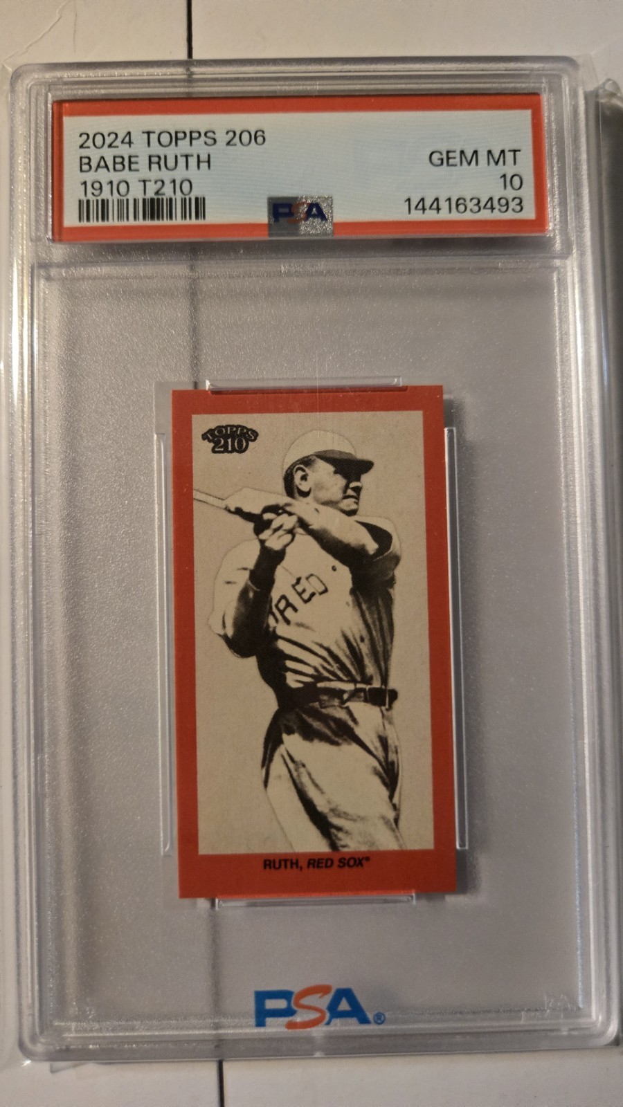 PSA 10📛📛🔥🔥📛📛2024 Topps 206 - 1910 T210 Babe Ruth. OLD MILL BACK!!!!