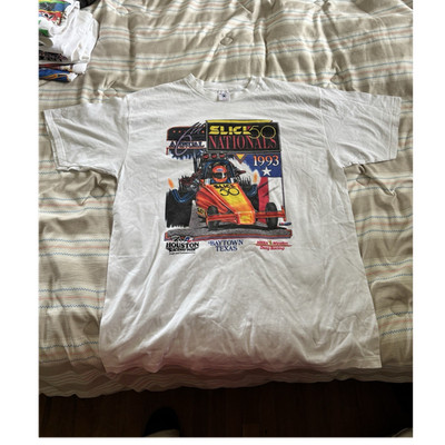 Delta 1993 Slick 50 Nationals Houston NHRA Graphic tee vintage/single stitched 