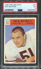 1966 Philadelphia #31 Dick Butkus RC PSA 5 Chicago Bears HOF U. of Illinois