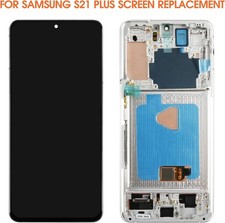 For Samsung Galaxy S21 Plus OLED Display Touch Screen Replacement  Sliver Frame