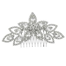 Bridal Hair Comb Faux Crystal Rhinestone Headpiece Wedding Accessories