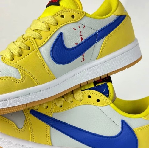 Jordan 1 Retro OG SP x Travis Scott Low Canary LOWOG Canary Yellow Men's Shoes - Picture 3 of 8