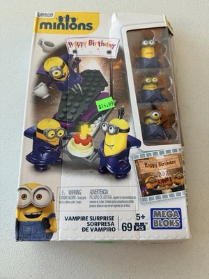 MEGA BLOKS MINIONS VAMPIRE SURPRISE KIT #CNF55 69 PIECES NIB 2015