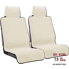 Premium Waterproof Seat Cover Towel Protector Neoprene Universal two Beige