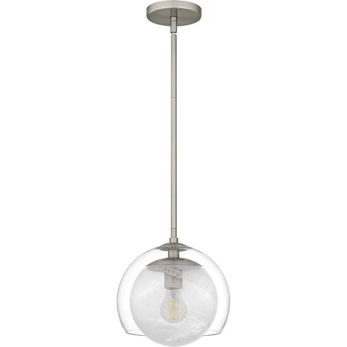 Brushed Nickel  Mini Pendant from the Eslinger Collection - Picture 2 of 6