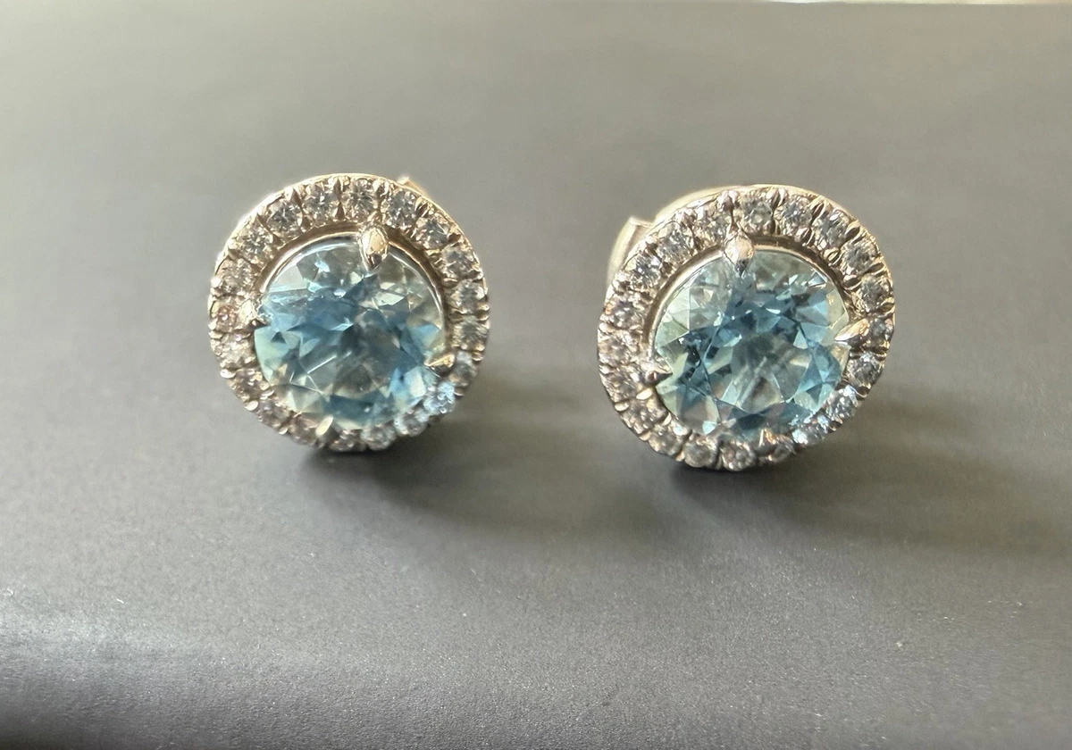 Tiffany & Co. Aquamarine Fine Gemstone Earrings for sale | eBay